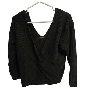 Express Black V-Neck Sweater
